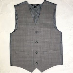 🐝  George |  Boys Grey and Silver Dress Vest (12)